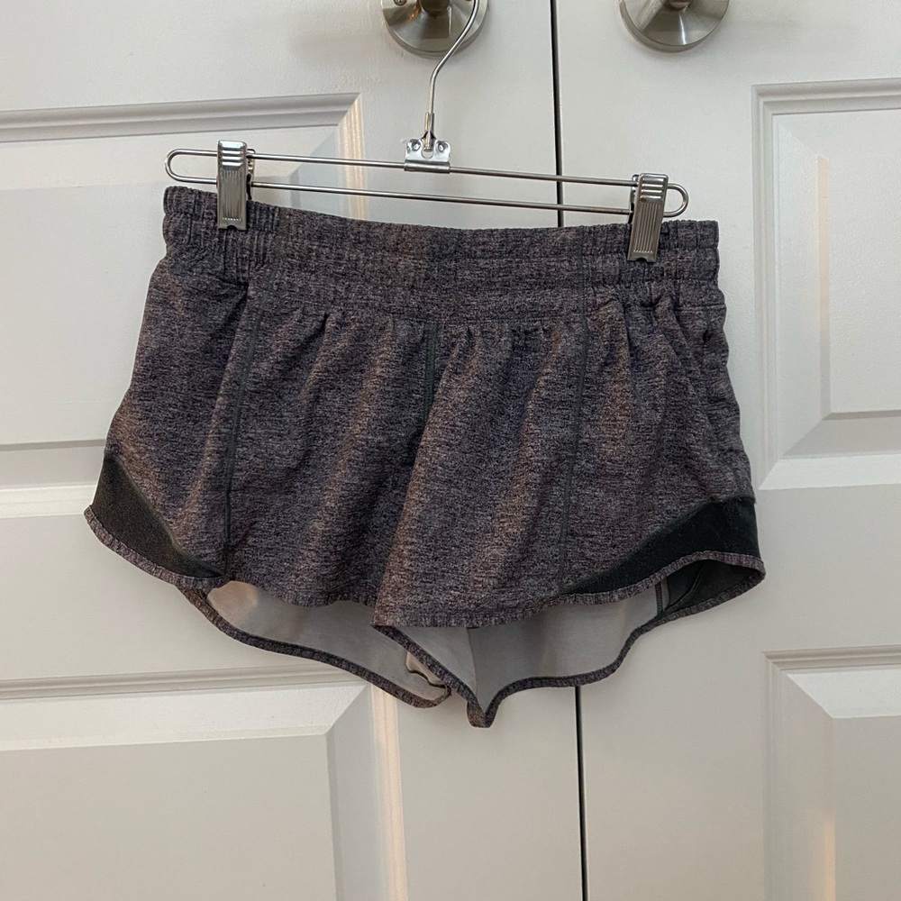 Lululemon hotty hot shorts in heather grey